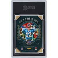 Carte Panini One Bronze Prizm Once Upon A Time #347 #3/3 SGC 9 authentifiée autographiée par Jim Kelly Buffalo Bills 2021