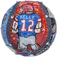 Jim Kelly Buffalo Bills Autographié Jim Kelly Buffalo Bills Baseball - Illustration par Charles Fazzino - RG13327982
