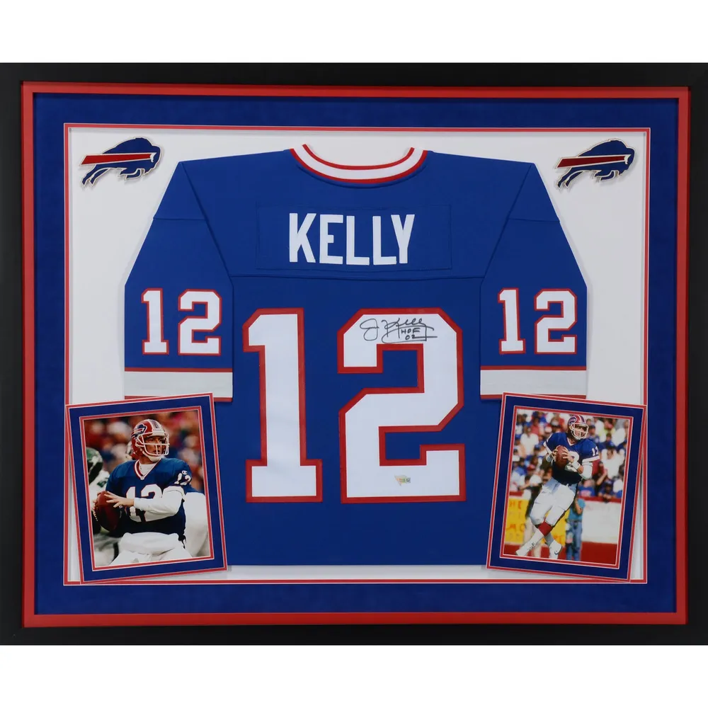 Lids Jim Kelly Buffalo Bills Fanatics Authentic Deluxe Framed Autographed  Mitchell & Ness Blue Replica Jersey with 'HOF 02' Inscription