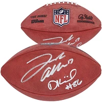 Ballon de football en couleur signé par Josh Allen et Dalton Kincaid des Buffalo Bills