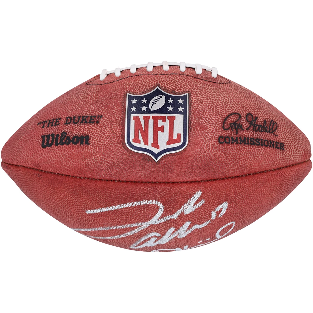 Ballon de football en couleur signé par Josh Allen et Dalton Kincaid des Buffalo Bills