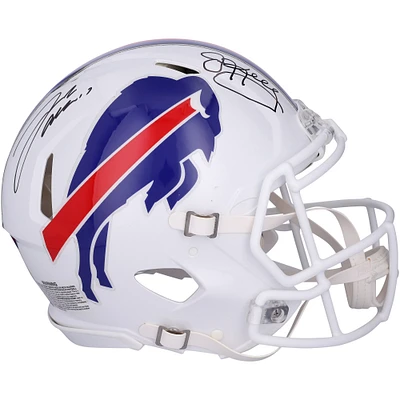Josh Allen & Jim Kelly Buffalo Bills Autographed Riddell Speed Authentic Helmet
