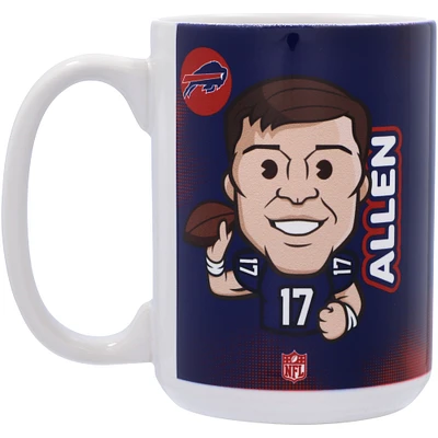 Josh Allen Buffalo Bills 15oz. Tasse de caricature de joueur