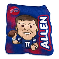 Josh Allen Buffalo Bills Couverture de caricature de joueur 50" x 60"