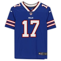 Maillot Nike bleu dédicacé par Josh Allen des Buffalo Bills