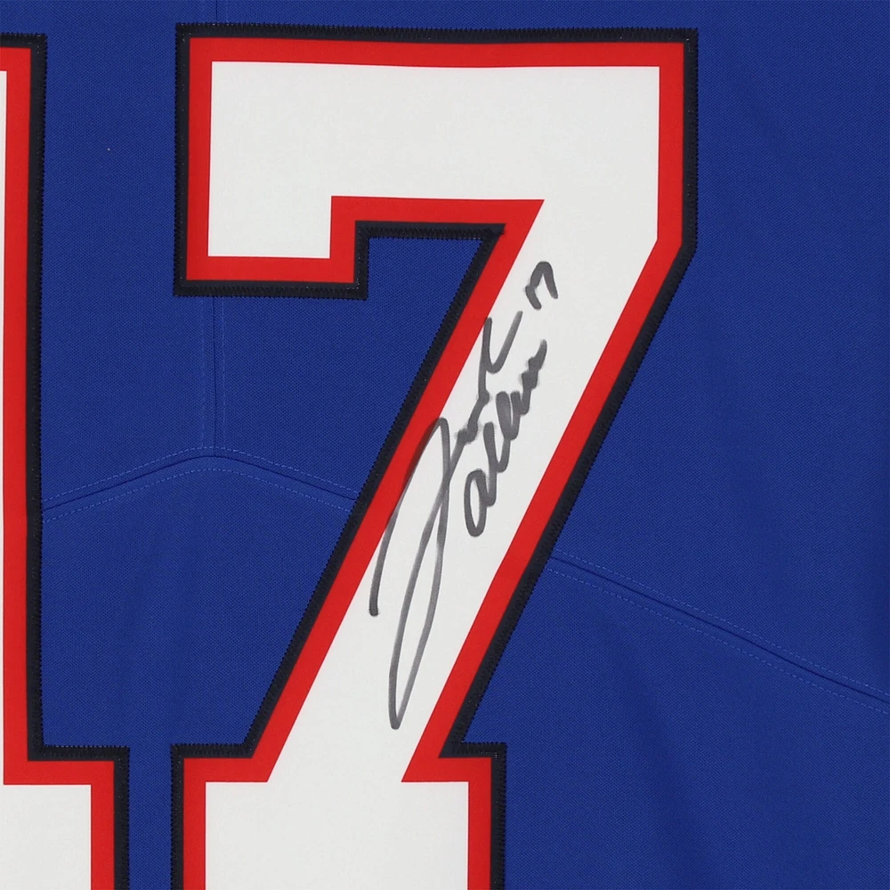 Maillot Nike bleu dédicacé par Josh Allen des Buffalo Bills