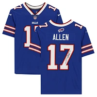 Maillot Nike bleu dédicacé par Josh Allen des Buffalo Bills