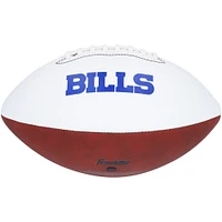 Ballon de football Franklin White Panel autographié par Josh Allen des Buffalo Bills