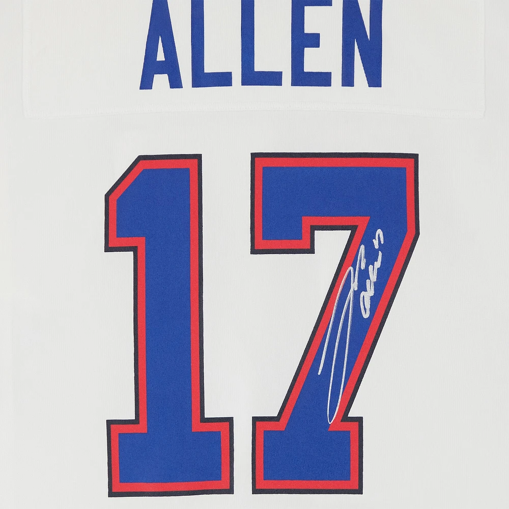 Josh Allen Buffalo Bills Autographed Nike White Game Jersey