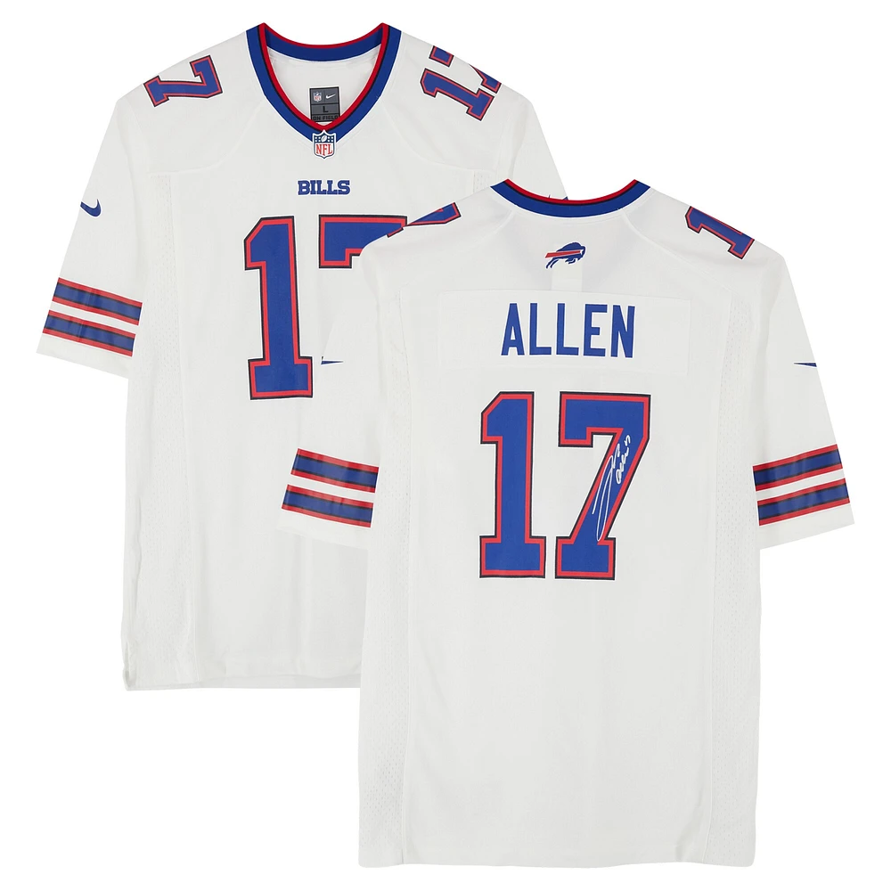 Josh Allen Buffalo Bills Autographed Nike White Game Jersey