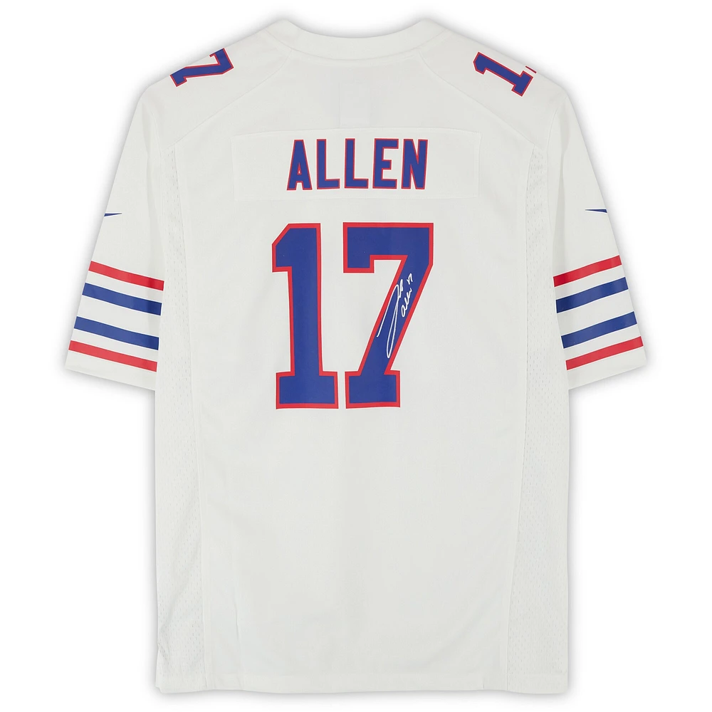 Josh Allen Buffalo Bills Autographed Nike White Throwback Game Jersey