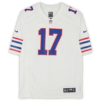 Josh Allen Buffalo Bills Autographed Nike White Throwback Game Jersey