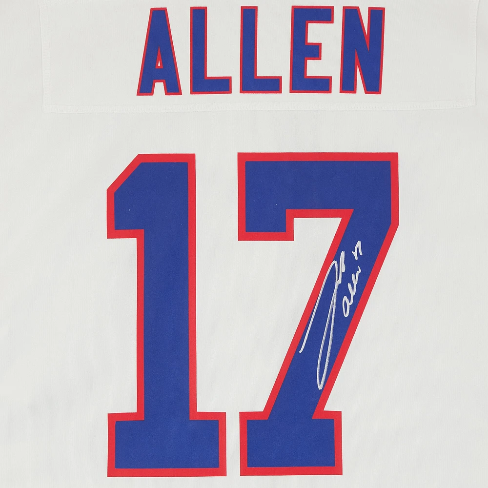 Josh Allen Buffalo Bills Autographed Nike White Throwback Game Jersey