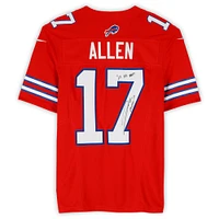 Josh Allen Buffalo Bills Autographed Red Nike Limited Jersey with "24 NFL MVP" Inscription