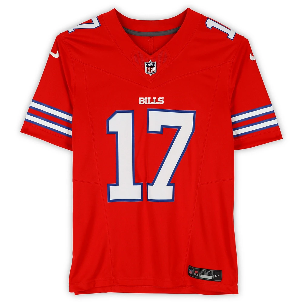 Josh Allen Buffalo Bills Autographed Red Nike Limited Jersey with "24 NFL MVP" Inscription