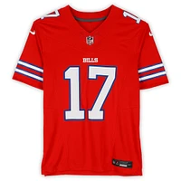 Josh Allen Buffalo Bills Autographed Red Nike Limited Jersey with "24 NFL MVP" Inscription