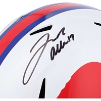 Josh Allen Buffalo Bills Autographed Riddell 1965-1973 Throwback Speed Replica Helmet