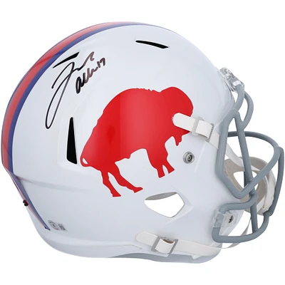 Josh Allen Buffalo Bills Autographed Riddell 1965-1973 Throwback Speed Replica Helmet