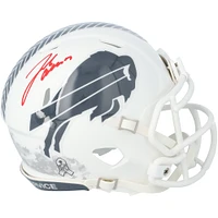 Josh Allen Buffalo Bills Autographed Riddell 2024 Salute To Service Speed Mini Helmet 