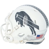 Josh Allen Buffalo Bills Autographed Riddell 2024 Salute To Service Speed Mini Helmet 