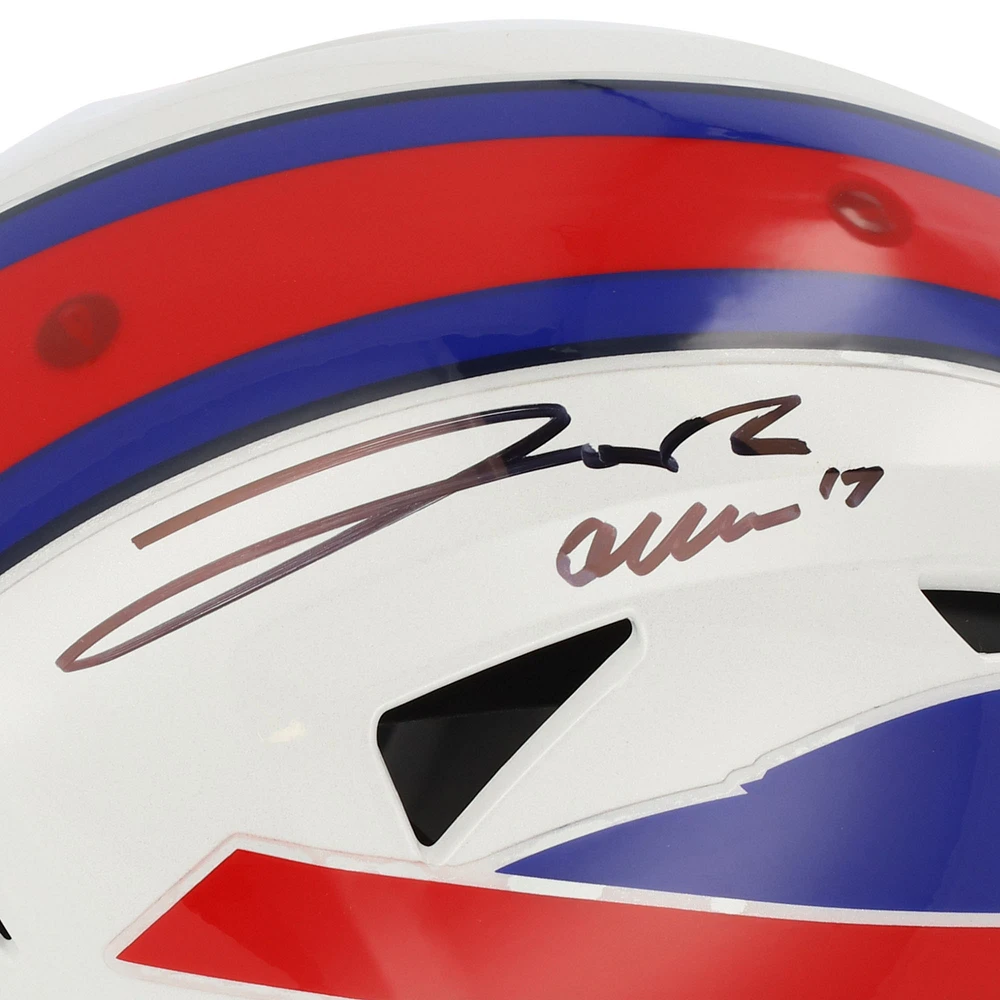 Casque authentique Riddell Speed ​​Flex autographié par Josh Allen Buffalo Bills