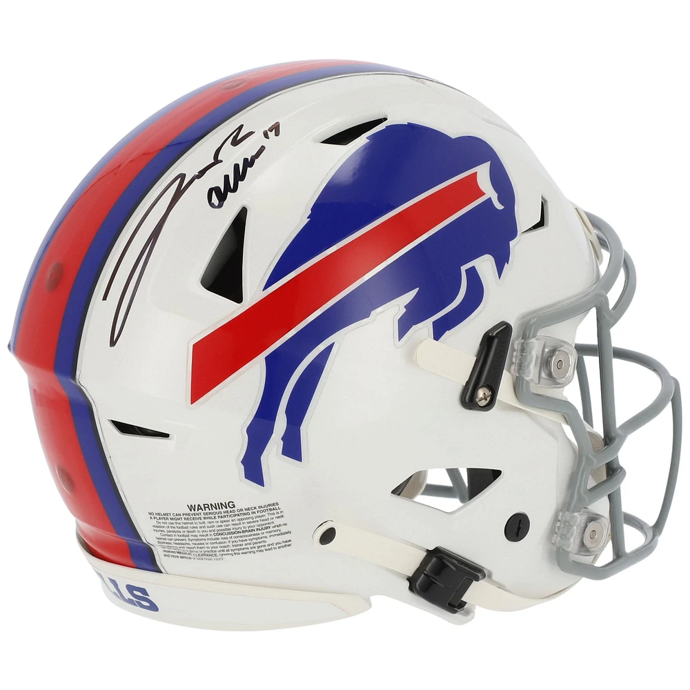 Casque authentique Riddell Speed Flex autographié par Josh Allen Buffalo Bills