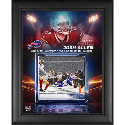 Josh Allen Buffalo Bills Framed 13" x 16" 2024 NFL MVP of the Year Collage