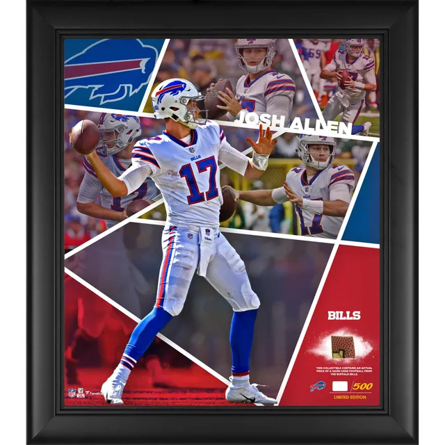 Stefon Diggs Buffalo Bills Framed 15 x 17 Impact Player Collage with A Piece of Game-Used Football- Limited Edition 500