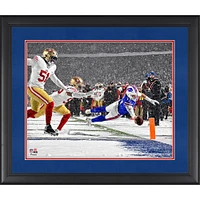Josh Allen Buffalo Bills Framed 16” x 20” Week 13 vs. San Francisco 49ers Snow Touchdown Photograph