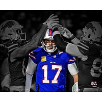 Josh Allen Buffalo Bills Unsigned Week 11 Crowning Team Celebration vs. Kansas City Chiefs Spotlight Photograph