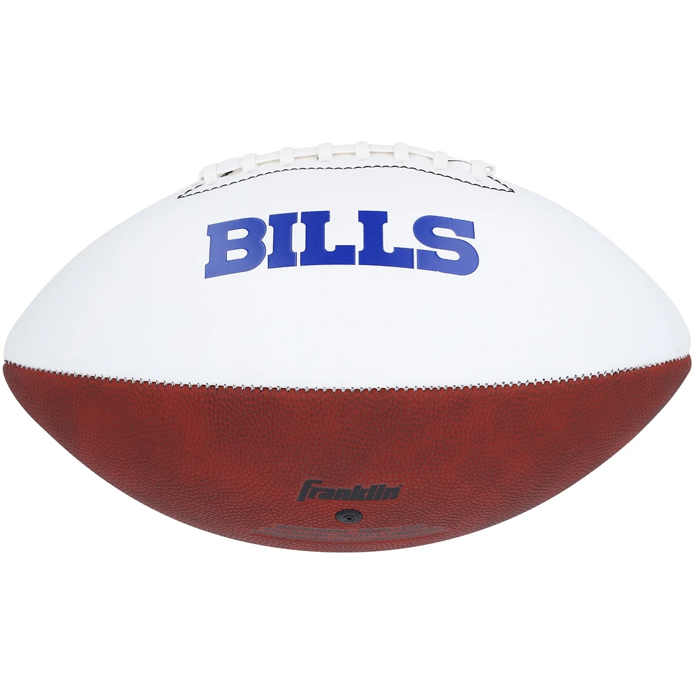 Keon Coleman Buffalo Bills Autographed Franklin White Panel Football