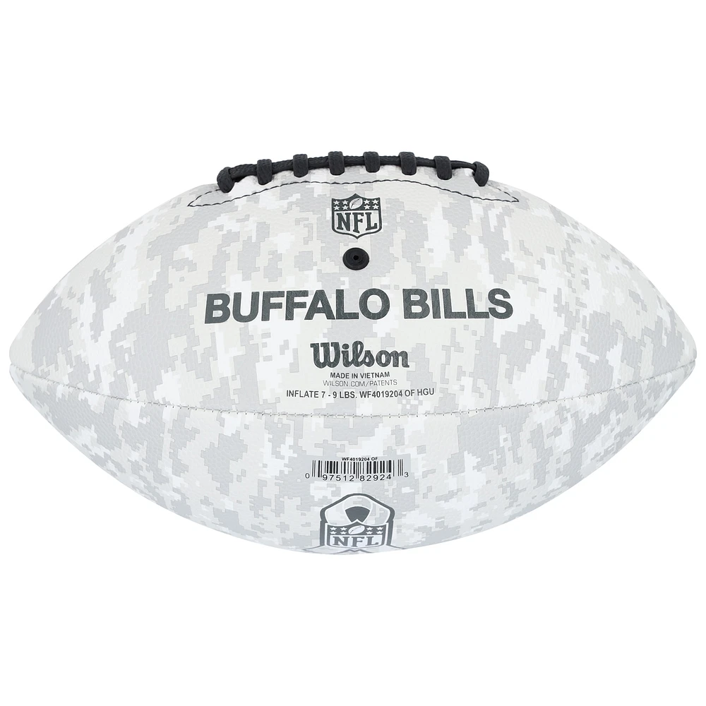 Keon Coleman Buffalo Bills Autographed Wilson 2024 Salute To Service Football 