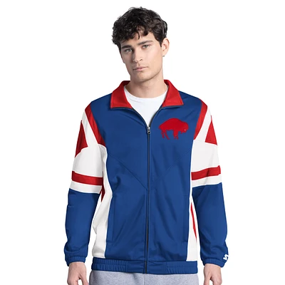 Men's Starter  Royal Buffalo Bills Contender Vintage Logo Full-Zip Track Jacket