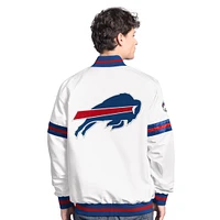 Veste universitaire à boutons-pression Buffalo Bills Starter blanche pour homme