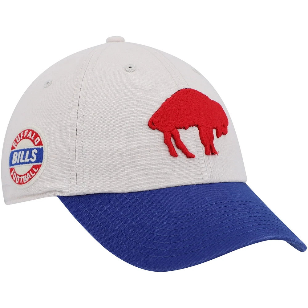 Casquette réglable Sidestep Clean Up '47 Cream/Royal Buffalo Bills pour homme