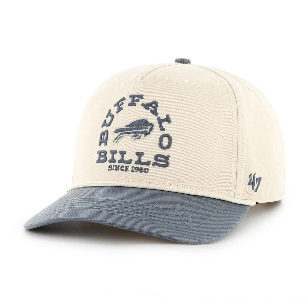 Men's '47 Cream Buffalo Bills Ranchero Hitch Adjustable Hat