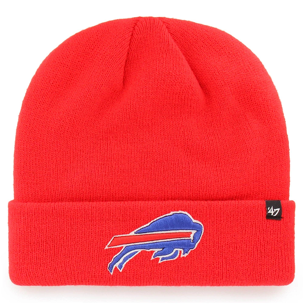 Men's '47 Red Buffalo Bills Secondary Basic Cuffed Knit Hat