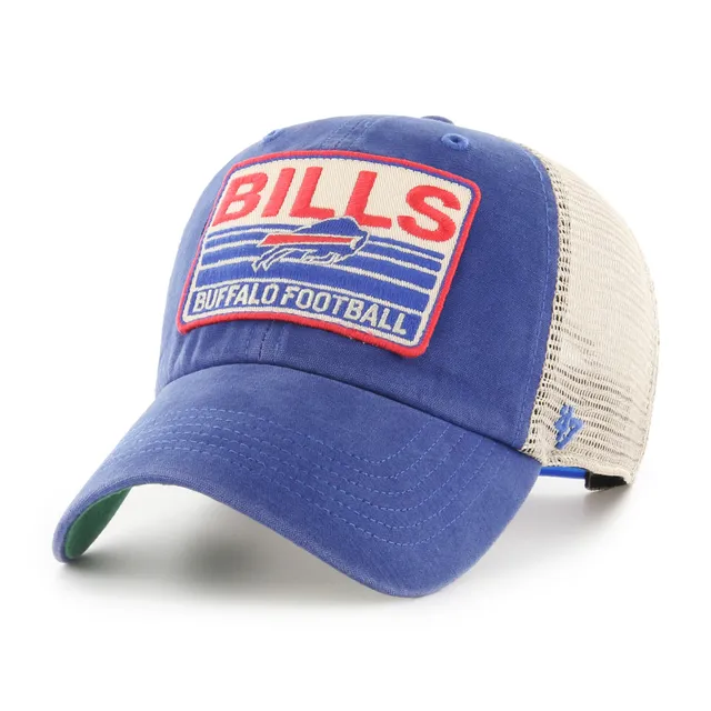 Men's '47 Navy/White Buffalo Bills Denali Trucker Clean Up Snapback Hat