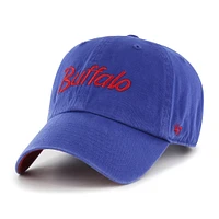 Men's '47 Royal Buffalo Bills Crosstown Clean Up Adjustable Hat