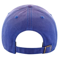 Men's '47  Royal Buffalo Bills Dusted Relaxed Clean Up Adjustable Hat