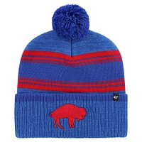Bonnet en tricot à revers décoloré '47 Royal Buffalo Bills pour hommes avec pompon