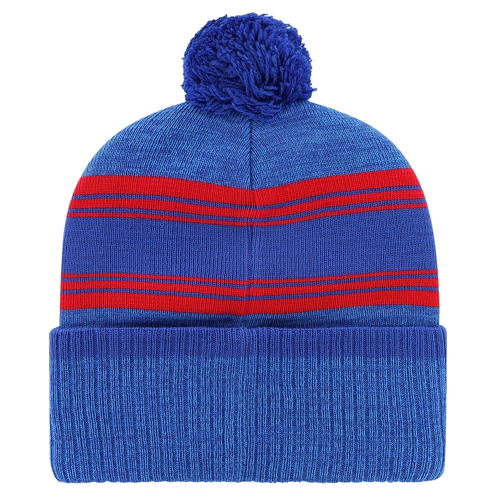 Bonnet en tricot à revers décoloré '47 Royal Buffalo Bills pour hommes avec pompon