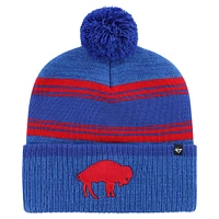 Bonnet en tricot à revers décoloré '47 Royal Buffalo Bills pour hommes avec pompon