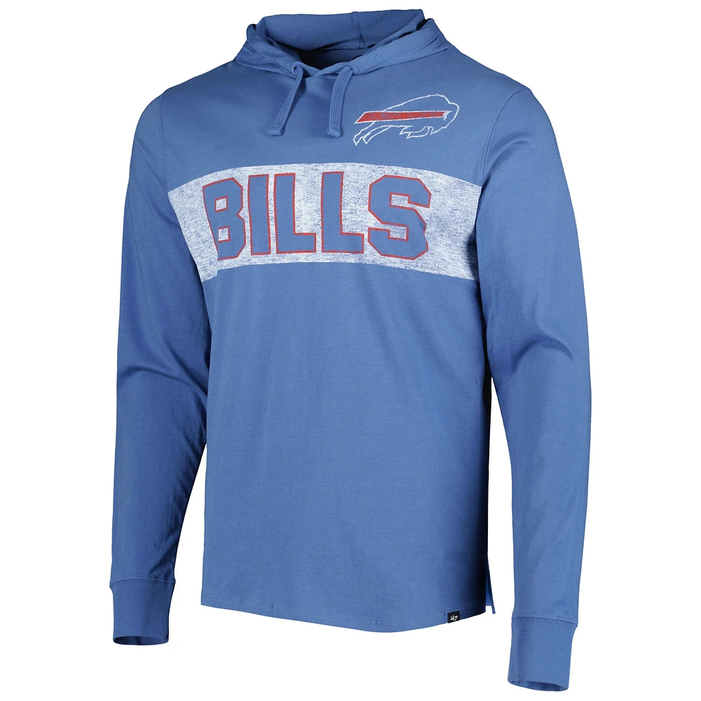 '47 Royal Buffalo Bills Field Franklin T-shirt à capuche manches longues pour homme