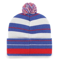 Bonnet en tricot à revers Powerline '47 Royal Buffalo Bills pour femmes avec pompon