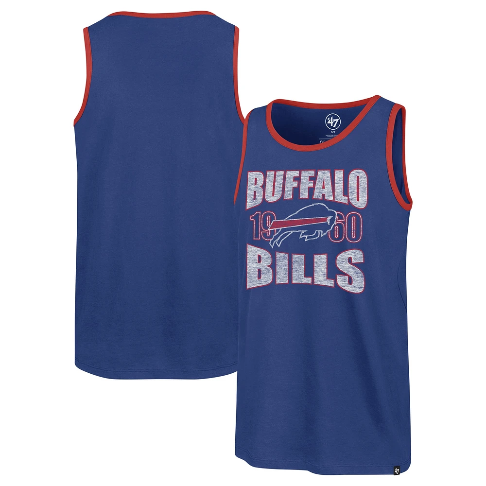 Men's '47 Royal Buffalo Bills Upload Franklin Tank Top