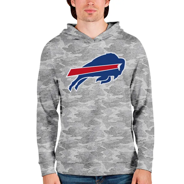 Men's Antigua Royal Buffalo Bills Victory Pullover Hoodie