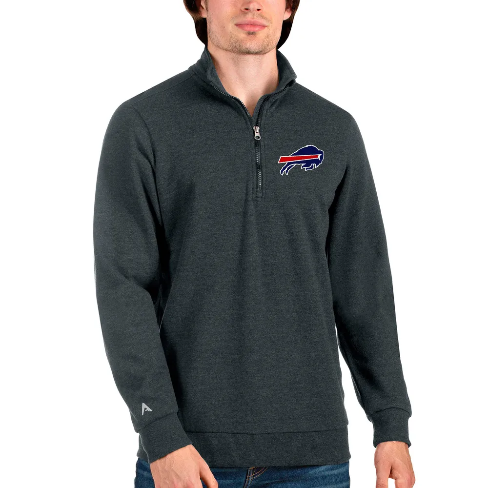 Lids Buffalo Bills Antigua Action Quarter-Zip Pullover Sweatshirt