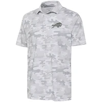 Polo Collide Antigua White Buffalo Bills pour hommes avec logo anthracite