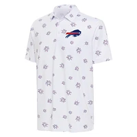 Polo antigua blanc Buffalo Bills Fireworks pour hommes